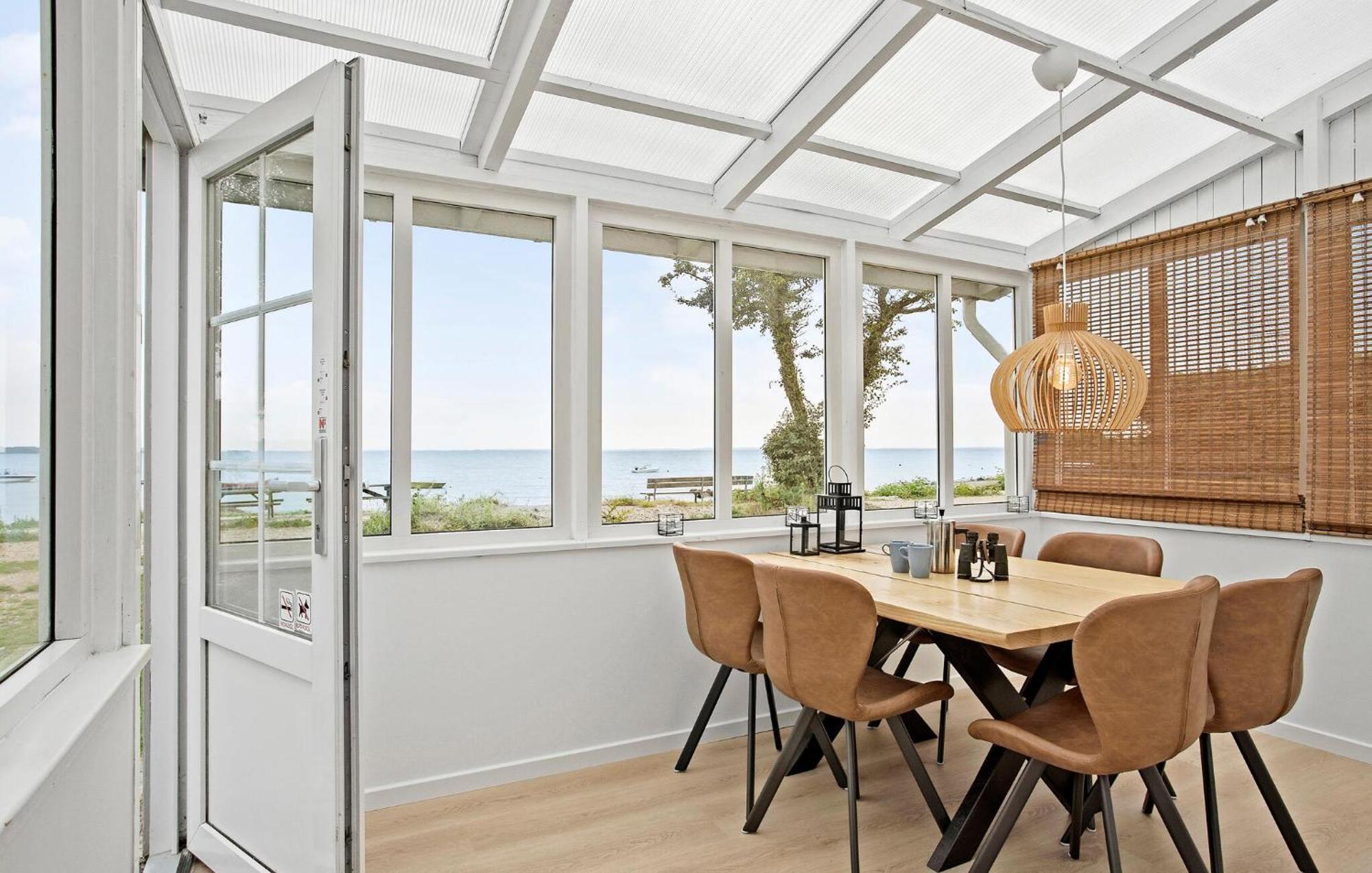 Beach Front Home In Sjolund With Kitchen Exterior foto